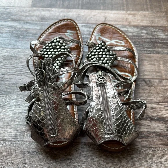 Sam Edelman Strapy Ornate Sandals - Picture 4 of 5